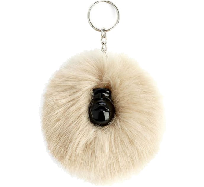 Брелок Kipling POMPOM MONKEY Silver Beige (02R)