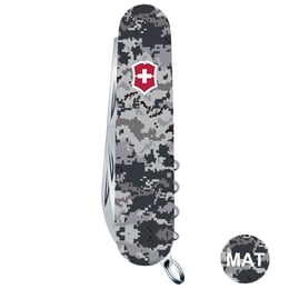 Швейцарский складной нож 91мм Victorinox HUNTSMAN ARMY Пиксель синий с крас. Лого 1.3713.3.W3943p