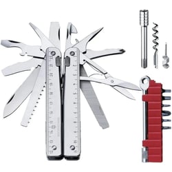 Мультитул Victorinox SWISSTOOL X PLUS RATCHET 3.0339.L + черный кожаный чехол