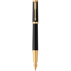Ручка перьевая Parker INGENUITY Black Lacquer GT FP F