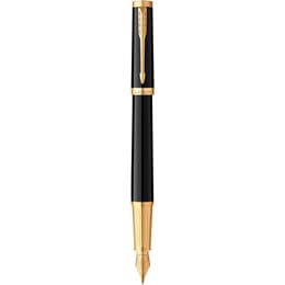 Ручка перьевая Parker INGENUITY Black Lacquer GT FP F