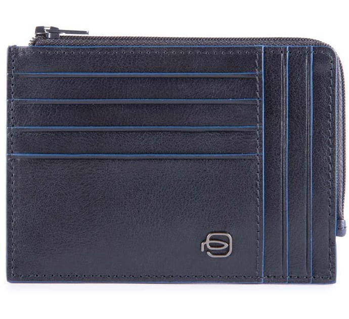 Картхолдер з монетницею Piquadro BLUE SQUARE (B2S) Blue PU1243B2SR_BLU
