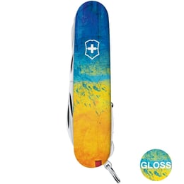 Швейцарский складной нож 91мм Victorinox HUNTSMAN UKRAINE 1.3713.7.T3100pw