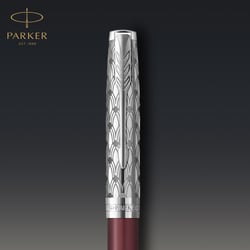 Ручка шариковая Parker SONNET Metal & Red Lacquer CT BP