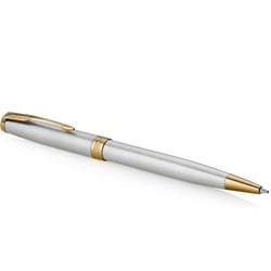 Подарочный набор Parker SONNET Stainless Steel GT FP+BP (перо + шариковая)