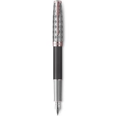 Ручка перова Parker SONNET Metal & Grey Lacquer PGT FP18 F