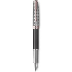Ручка перьевая Parker SONNET Metal & Grey Lacquer PGT FP18 F