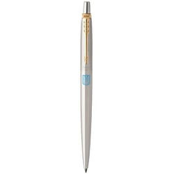 Ручка шариковая Parker JOTTER UKRAINE Stainless Steel GT BP Герб Украины сине-желтый