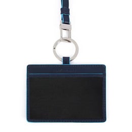 Картхолдер з ремінцем на шию Piquadro BLUE SQUARE (B2) Navy Blue AC6257B2R_BLU2