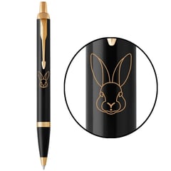 Ручка кулькова Parker IM ZODIAC Black GT BP Кролик