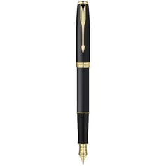 Ручка перова Parker SONNET Matte Black GT FP F