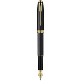 Ручка перова Parker SONNET Matte Black GT FP F