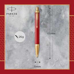 Ручка шариковая Parker IM Premium UKRAINE Red GT BP Трезубец