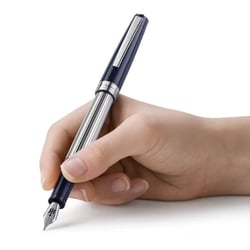Ручка перова Montegrappa ARMONIA DUETTO Dark Blue CT FP F ISA1M2AD