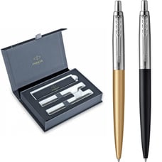 Набор ручек Parker JOTTER XL Matt Gold CT BP + Richmond Matt Black CT BP (2 шариковые ручки)