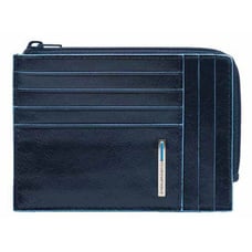 Картхолдер с монетницей Piquadro BLUE SQUARE (B2) Navy Blue PU1243B2R_BLU2