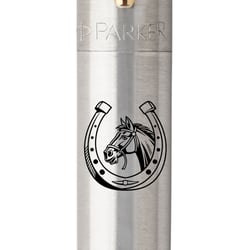 Ручка шариковая Parker JOTTER ZODIAC Stainless Steel GT BP Конь с подковой