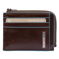 Картхолдер з монетницею Piquadro BLUE SQUARE (B2) Cognac PP4822B2R_MO