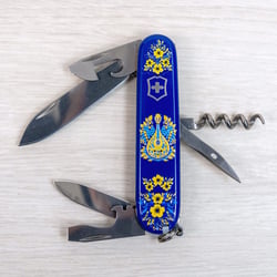 Швейцарський складаний ніж 91мм Victorinox SPARTAN UKRAINE 1.3603.2.T1370u