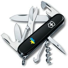 Швейцарський складаний ніж 91мм Victorinox CLIMBER UKRAINE 1.3703.3_T1166u
