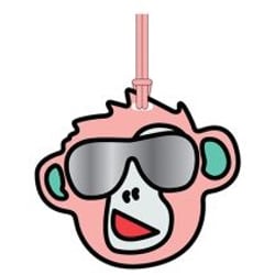 Брелок Kipling MONKEY FUN TAG Peachy Pink Fun (78Y)