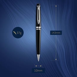 Набір Waterman EXPERT Black CT BP (кулькова ручка та чохол)