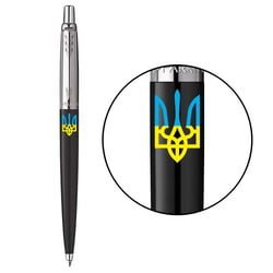Подарочный набор Parker JOTTER Originals UKRAINE Black CT BP Трезубец сине-желтый (шариковая ручка + блокнот Parker)