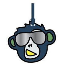 Брелок Kipling MONKEY FUN TAG Polish Blue Fun (83D)
