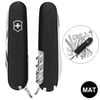 Швейцарський складаний ніж 91мм Victorinox SWISSCHAMP MAT 1.6795.3.M0007p