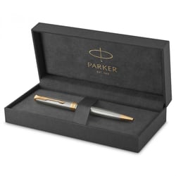 Ручка шариковая Parker SONNET Stainless Steel GT BP