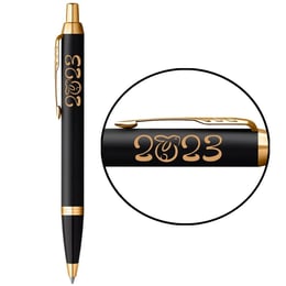 Ручка кулькова Parker IM ZODIAC Black GT BP Рік Кролика