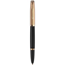 Ручка перова Parker PARKER 51 Deluxe Black GT FP18 F