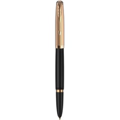 Ручка перьевая Parker PARKER 51 Deluxe Black GT FP18 F