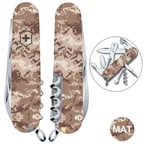 Швейцарський складаний ніж 91мм Victorinox CLIMBER ARMY Піксель пісочний 1.3703.7.W3944p