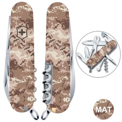 Швейцарский складной нож 91мм Victorinox CLIMBER ARMY Пиксель песочный 1.3703.7.W3944p