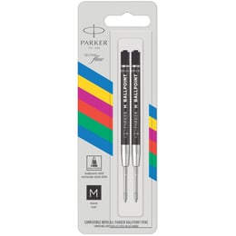 Стержень Parker QuinkFlow (Economy) шариковый черный М (2 шт)