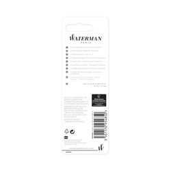 Стержень Waterman роллерный черный F (в блистере 2 шт)