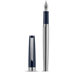 Ручка перова Montegrappa ARMONIA DUETTO Dark Blue CT FP F ISA1M2AD