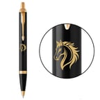 Ручка кулькова Parker IM ZODIAC Black GT BP Вогняний кінь