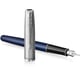 Ручка перьевая Parker SONNET Essentials Metal & Blue Lacquer CT FP F