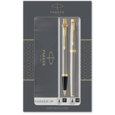 Набор Parker IM Brushed Metal GT RB+BP (роллерная и шариковая ручка)