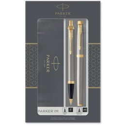 Набор Parker IM Brushed Metal GT RB+BP (роллерная и шариковая ручка)