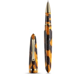Ручка роллерная Montegrappa VENETIA Havana Amber GT RB ISVENRAO