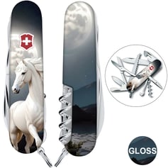 Швейцарский складной нож 91мм Victorinox HUNTSMAN ZODIAC Магический конь 1.3713.3.Z5280pk