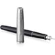 Ручка перьевая Parker SONNET Essentials Metal & Black Lacquer CT FP F