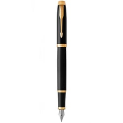 Ручка перьевая Parker IM Black GT FP F