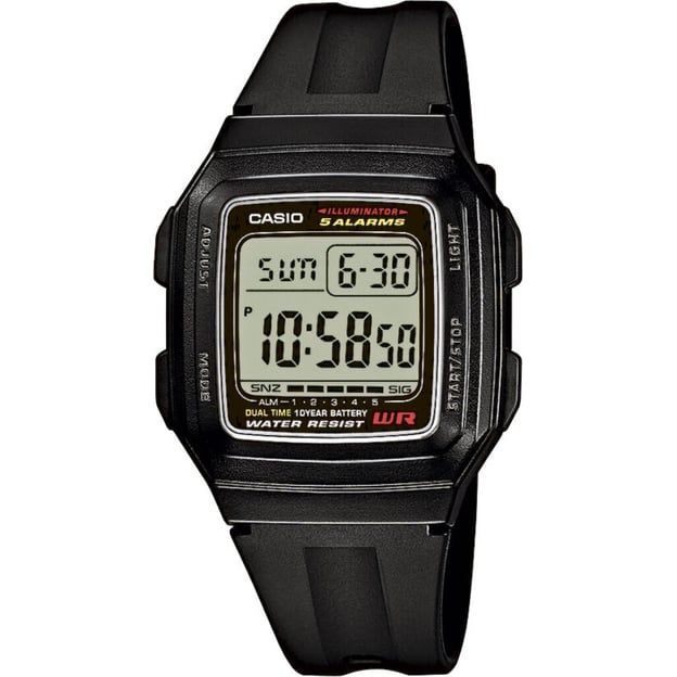 Годинник 34 мм Casio STANDARD Digital F-201WA-1AEF