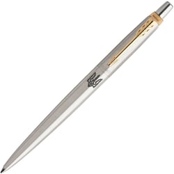 Ручка кулькова Parker JOTTER UKRAINE Stainless Steel GT BP Тризуб квітковий