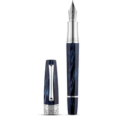 Ручка перова Montegrappa EXTRA OTTO Dark Blue ST FP18 F ISE8T2CD