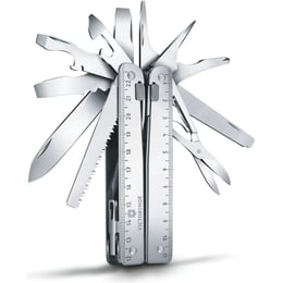Мультитул Victorinox SWISSTOOL X PLUS 3.0338.L + черный кожаный чехол
